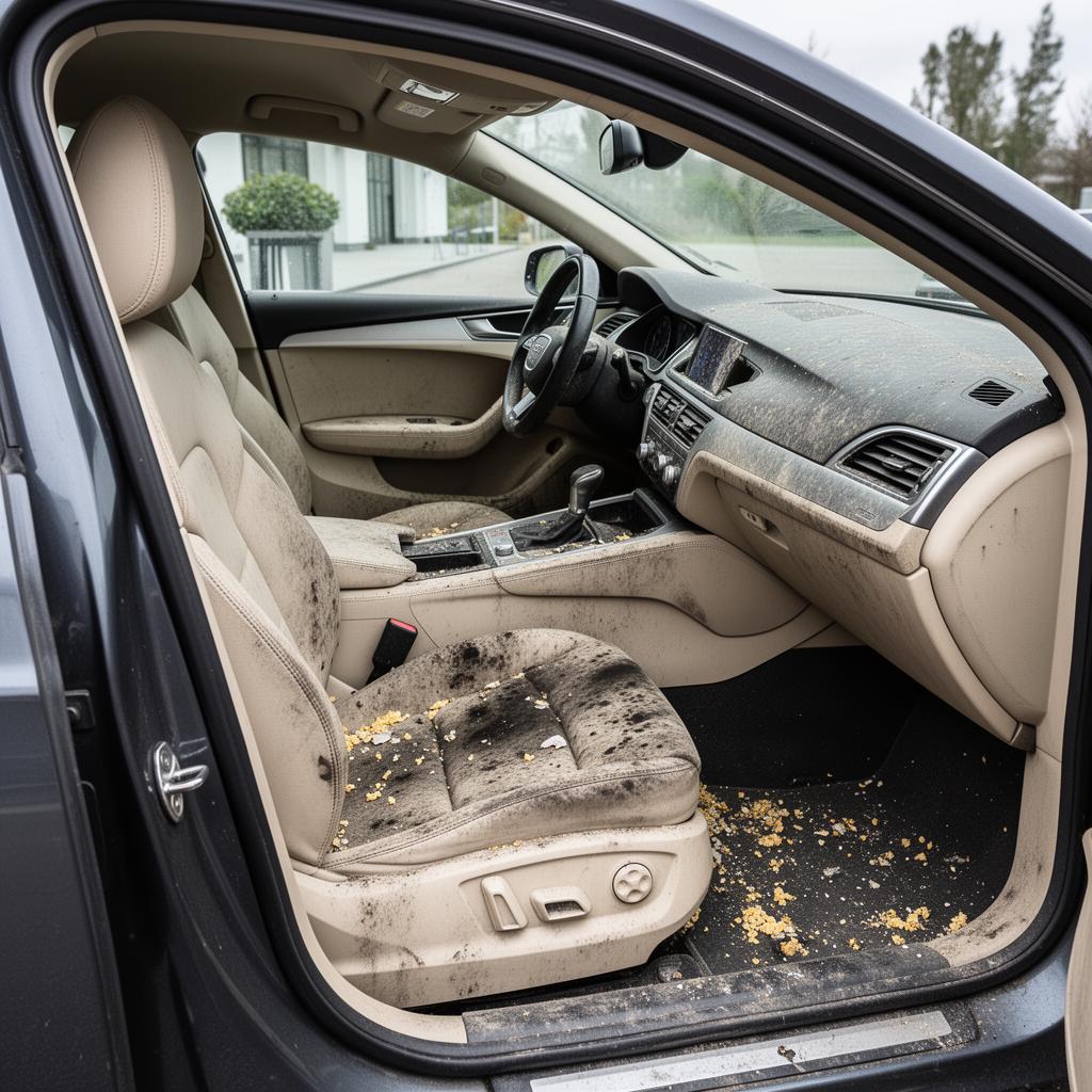 Intérieur de voiture — avant